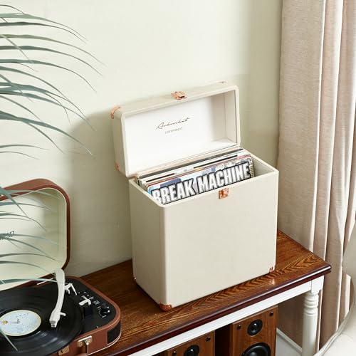 Vinyl Record Storage and Carrying Case, Holds 30 Albums D964929