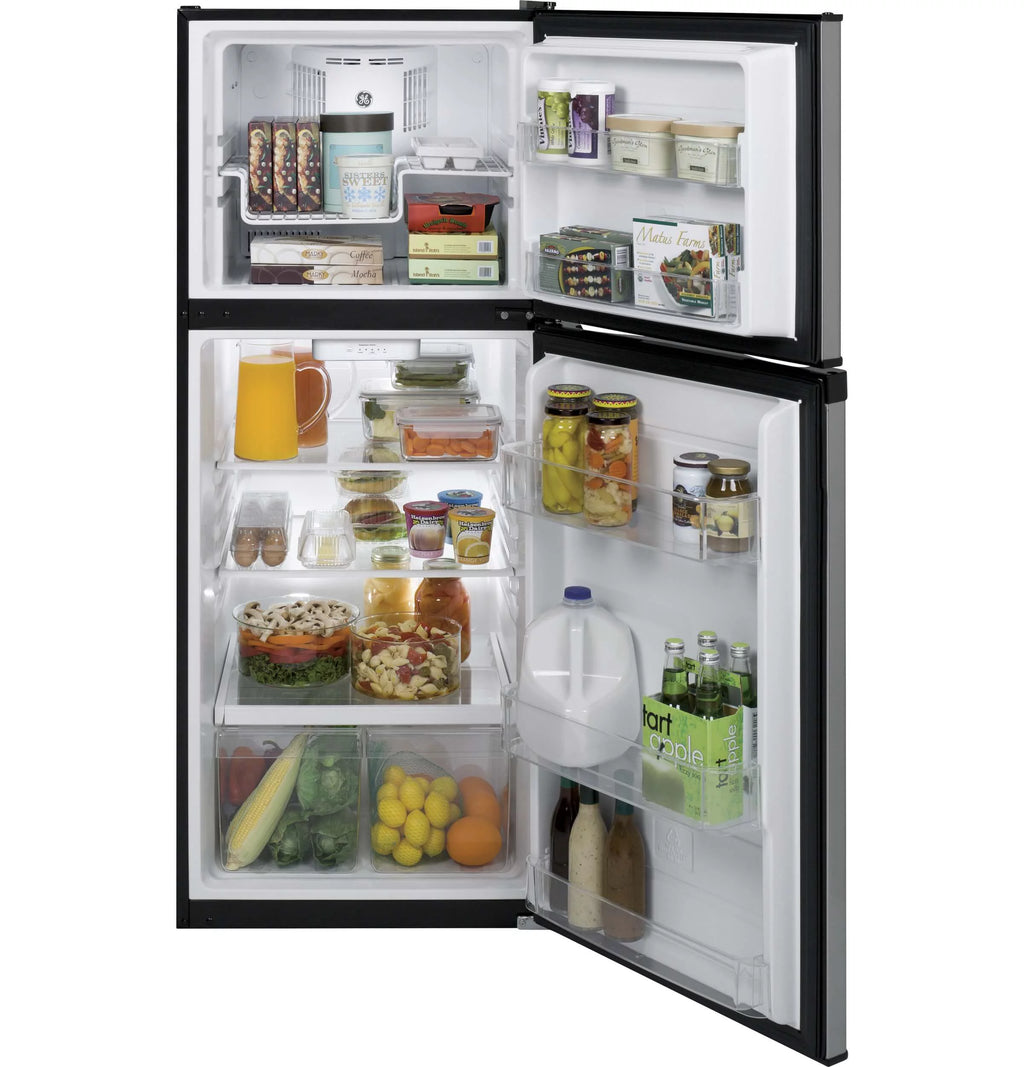 24 Inch Freestanding Top Freezer Refrigerator Stainless Steel F38171
