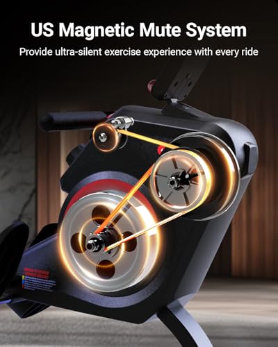 Magnetic Rowing Machine with Bluetooth, 350 LB Weight Capacity C880