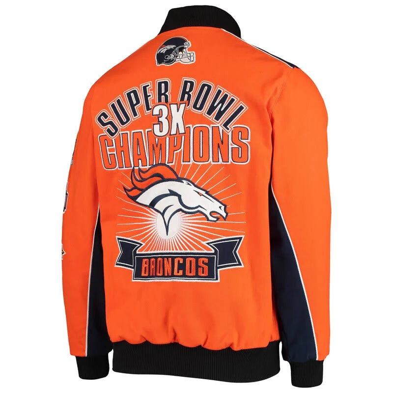 Orange Full-Snap Jacket V290