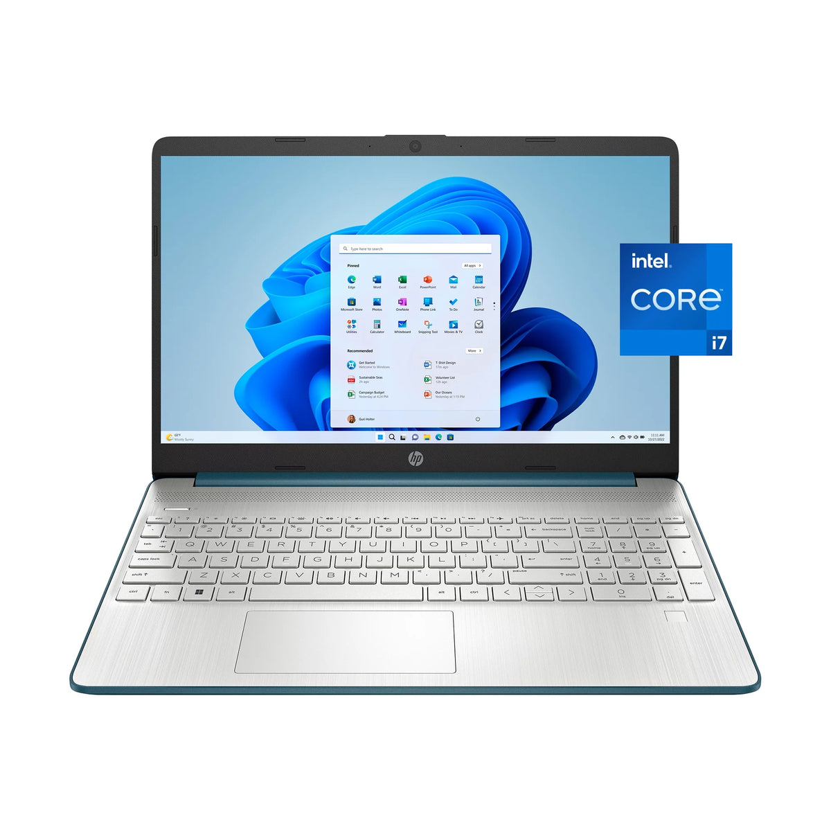 15.6" FHD Laptop, Intel Core i7-1165G7, 16GB RAM, 512GB SSD, Spruce Blue, Windows 11 Home J21853