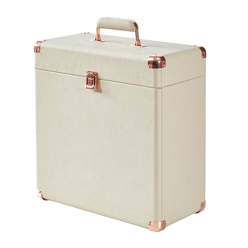 Vinyl Record Storage and Carrying Case, Holds 30 Albums D964929