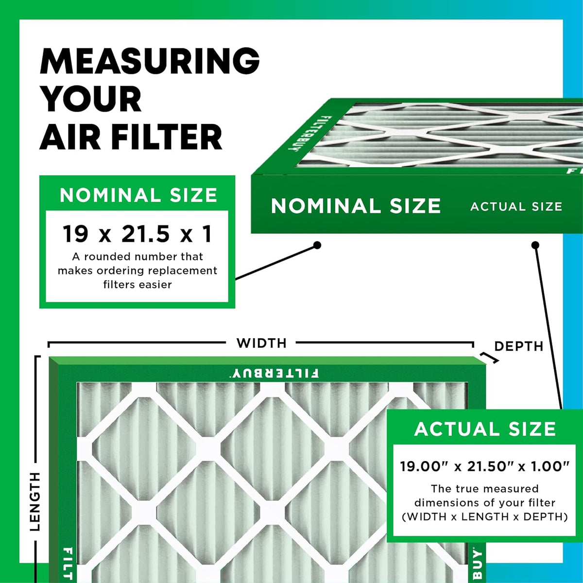 19x21.5x1 MERV 8 Pleated Air Filter (4-Pack) T45555