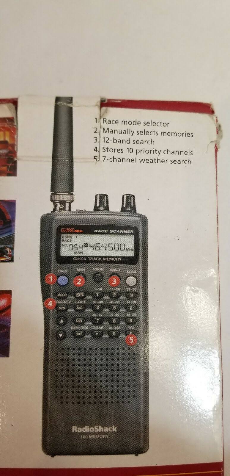 100 Channel VHF/UHF/Air/800 MHz Scanner A8349