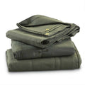 6' x 8' Heavy Duty Green Drab Canvas Tarp 12 oz W53805