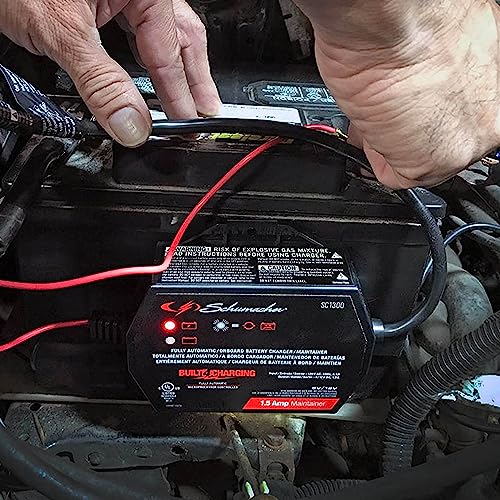 3-in-1 Fully Automatic 1.5 Amps 6 Volt 12 Volt Battery Charger and Maintainer Y8771
