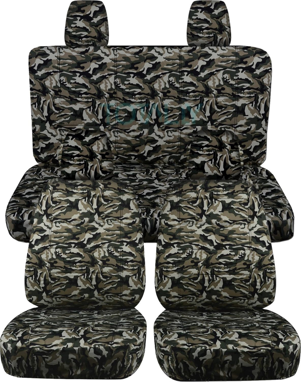 Camouflage Seat Covers Full Set Front & Rear P596