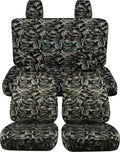 Camouflage Seat Covers Full Set Front & Rear P596