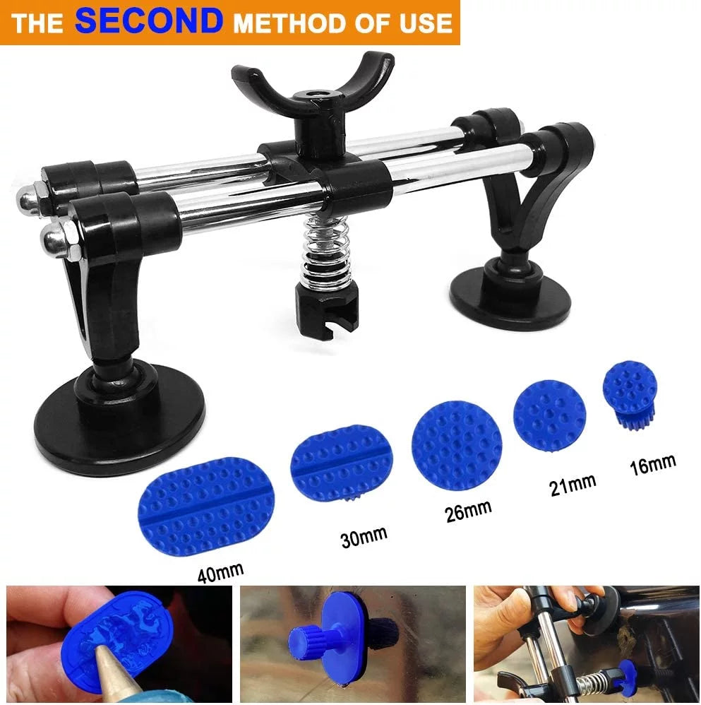 Auto Body Repair Tool Kit with Double Pole Bridge Dent Puller and Glue Set Z6785