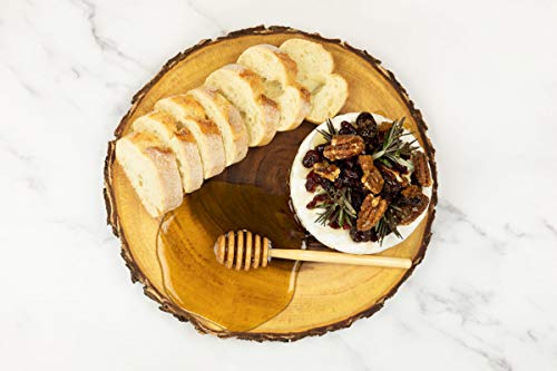 Natural Acacia Wood Live Edge Serving Platter C7084