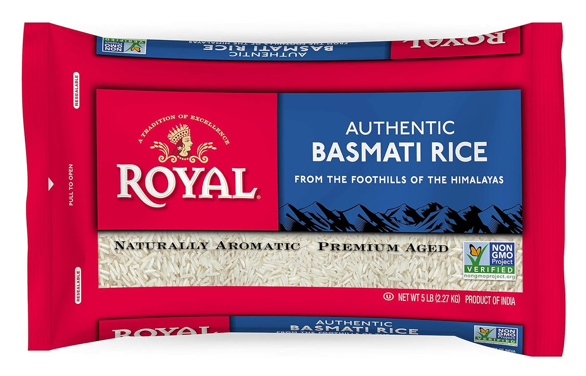 5 Pound (2-Pack) Royal White Basmati Rice A1671