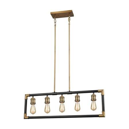5-Light Brass Oil Rubbed Bronze Chandelier Z948991