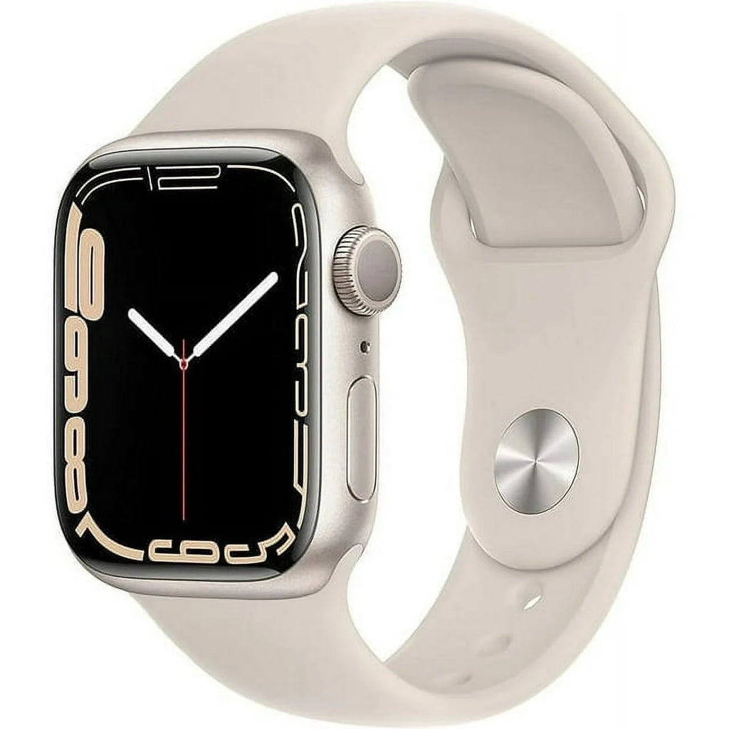 Starlight Aluminum 45mm Apple Watch Series 7 with Starlight Sport Band U3215
