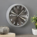 Silver 10 x 2 x 10 Wall Clock U607