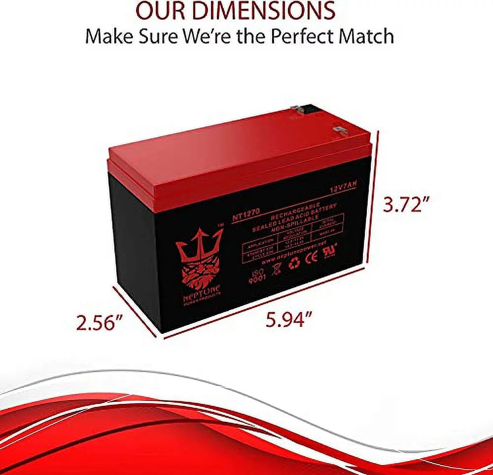 12V 7AH Battery 2 Pack I267910