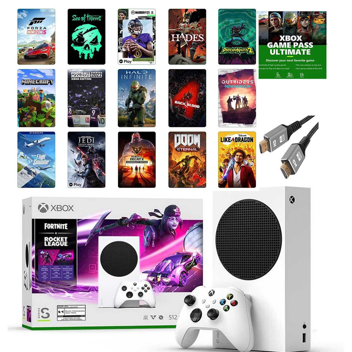 Xbox-Series-S 512GB SSD with HDMI Cable M64804