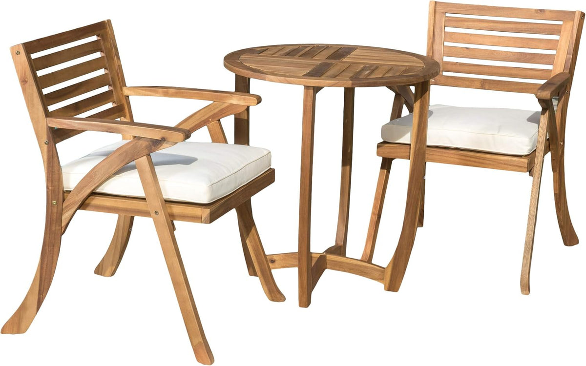 Acacia Wood 3 Pcs Bistro Set O523