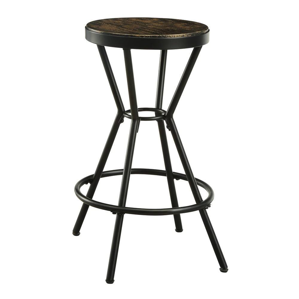 Black Industrial Vintage Bar Stool A80425