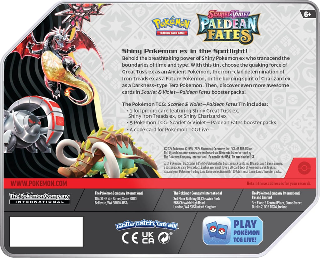 Pokemon TCG Tin Y334