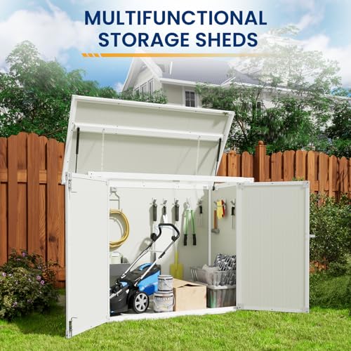 41 Cu Ft Outdoor Resin Storage Shed with Floor O254620