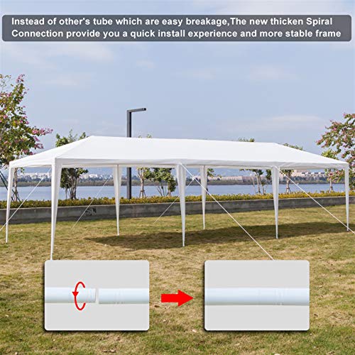 10 x 30FT White Heavy Duty Waterproof Party Tent T81586