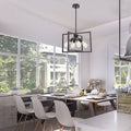 4 Light Lantern Rectangle Pendant Oil-Rubbed Bronze U47737