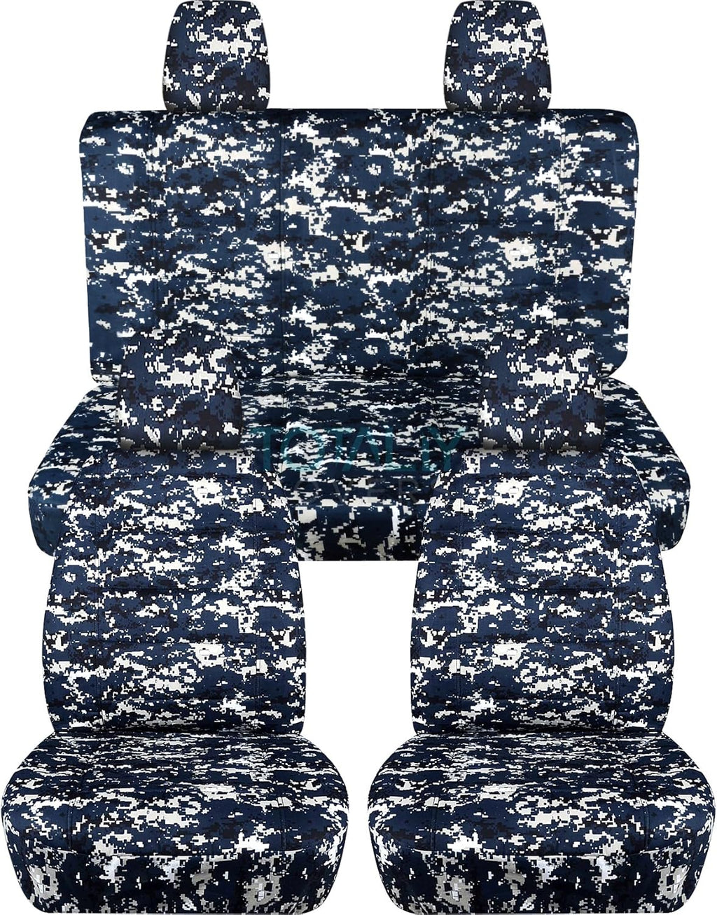 Camouflage Seat Covers Full Set Front & Rear P596