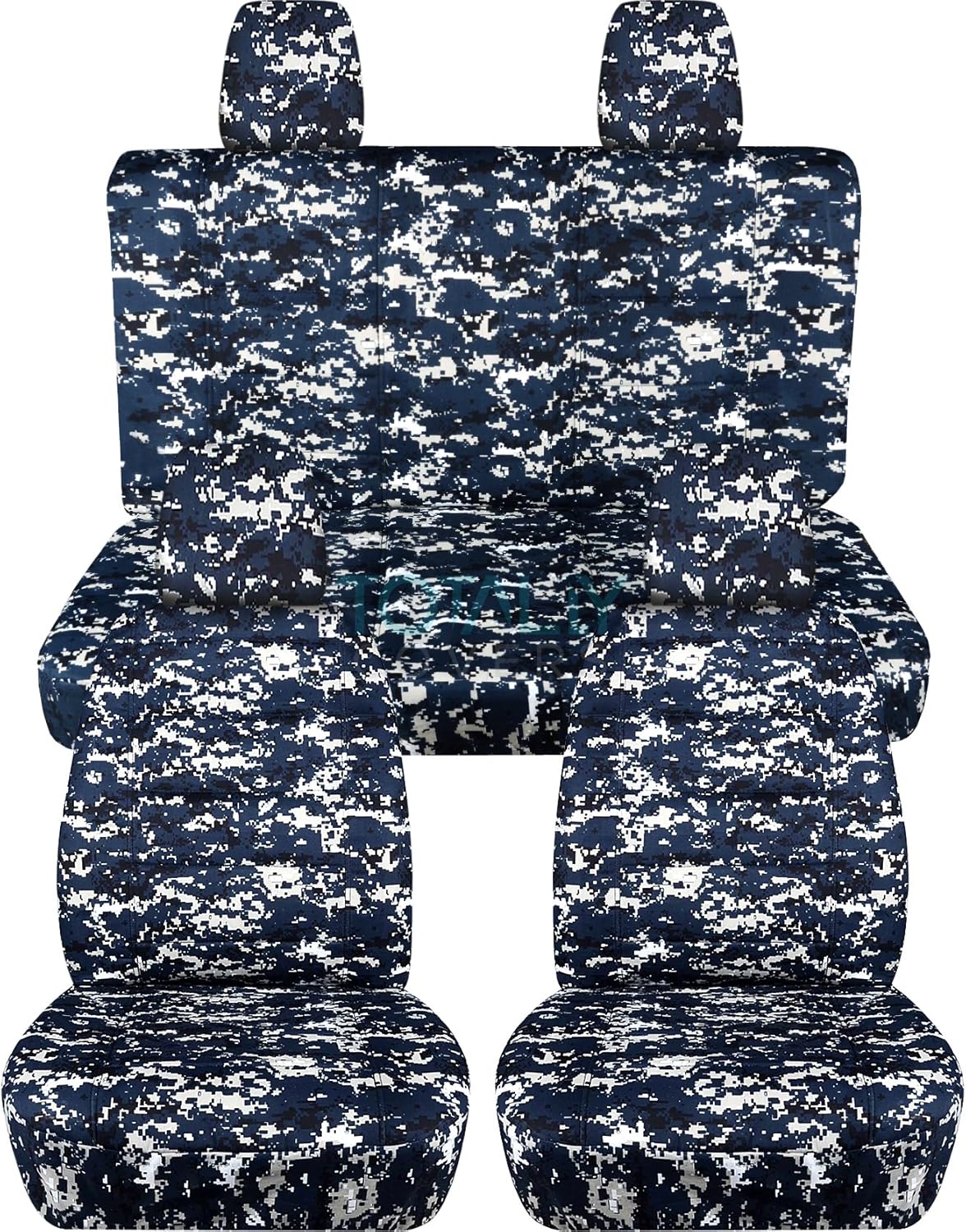 Camouflage Seat Covers Full Set Front & Rear P596