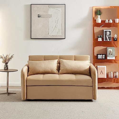 Velvet 3 in 1 Pull-Out Sleeper Sofa Chair B51496