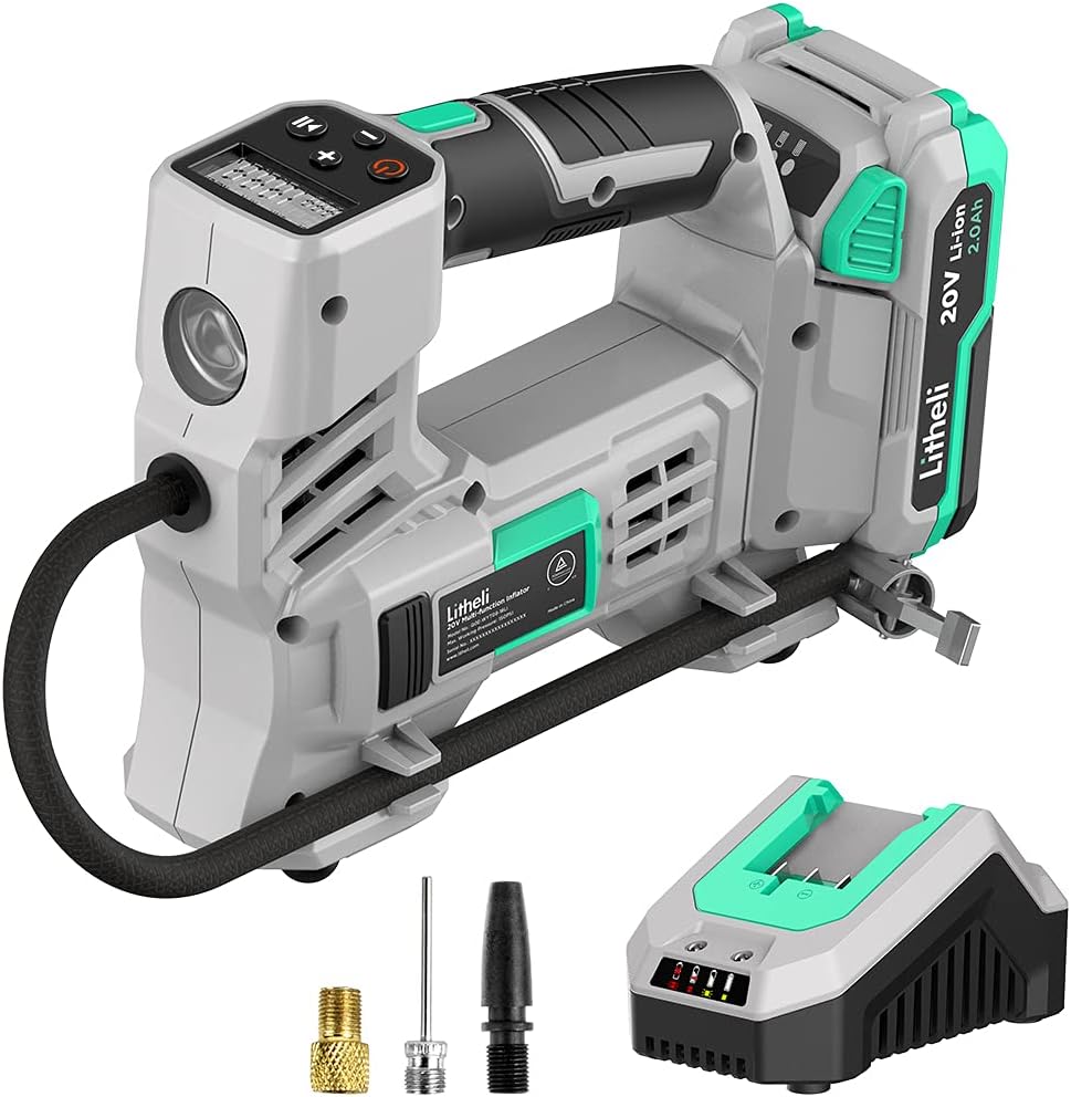 20V Cordless Air Compressor 150 PSI with Battery & Charger S7794