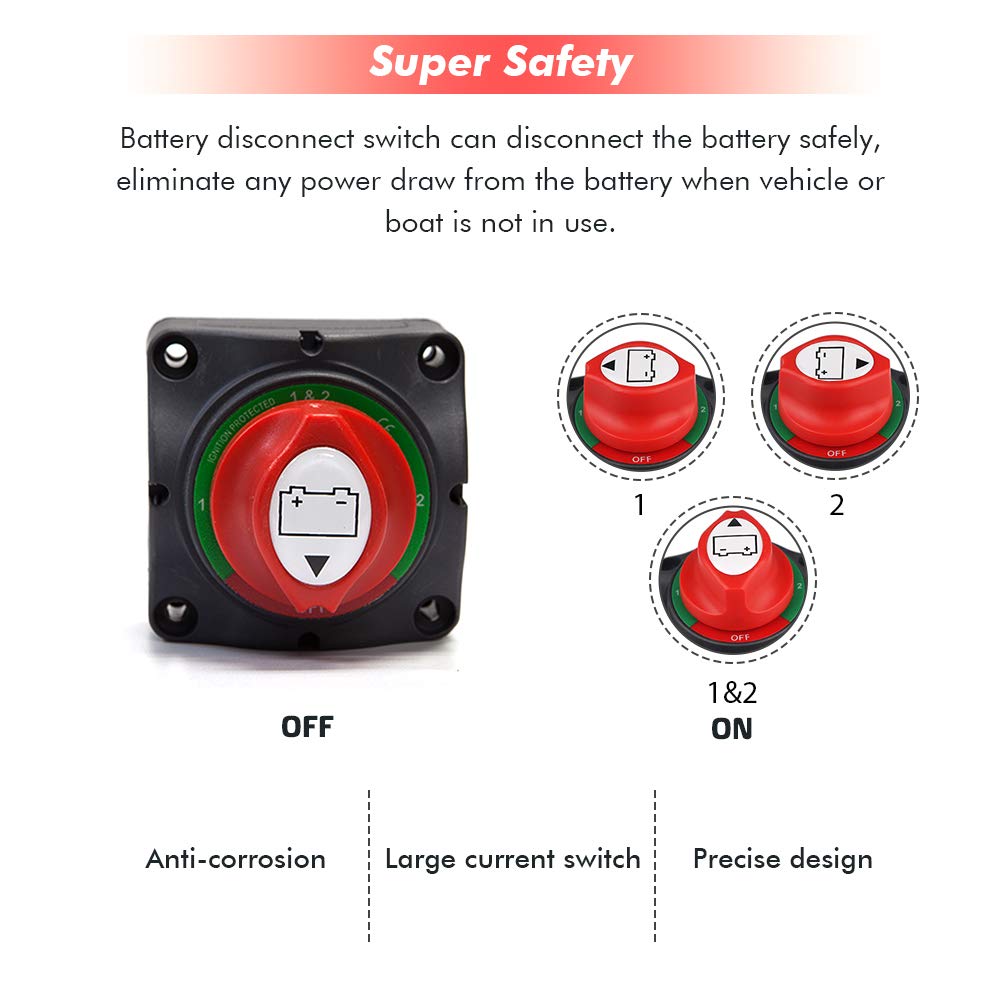 12-48V 200-1000 Amps Battery Switch S576218