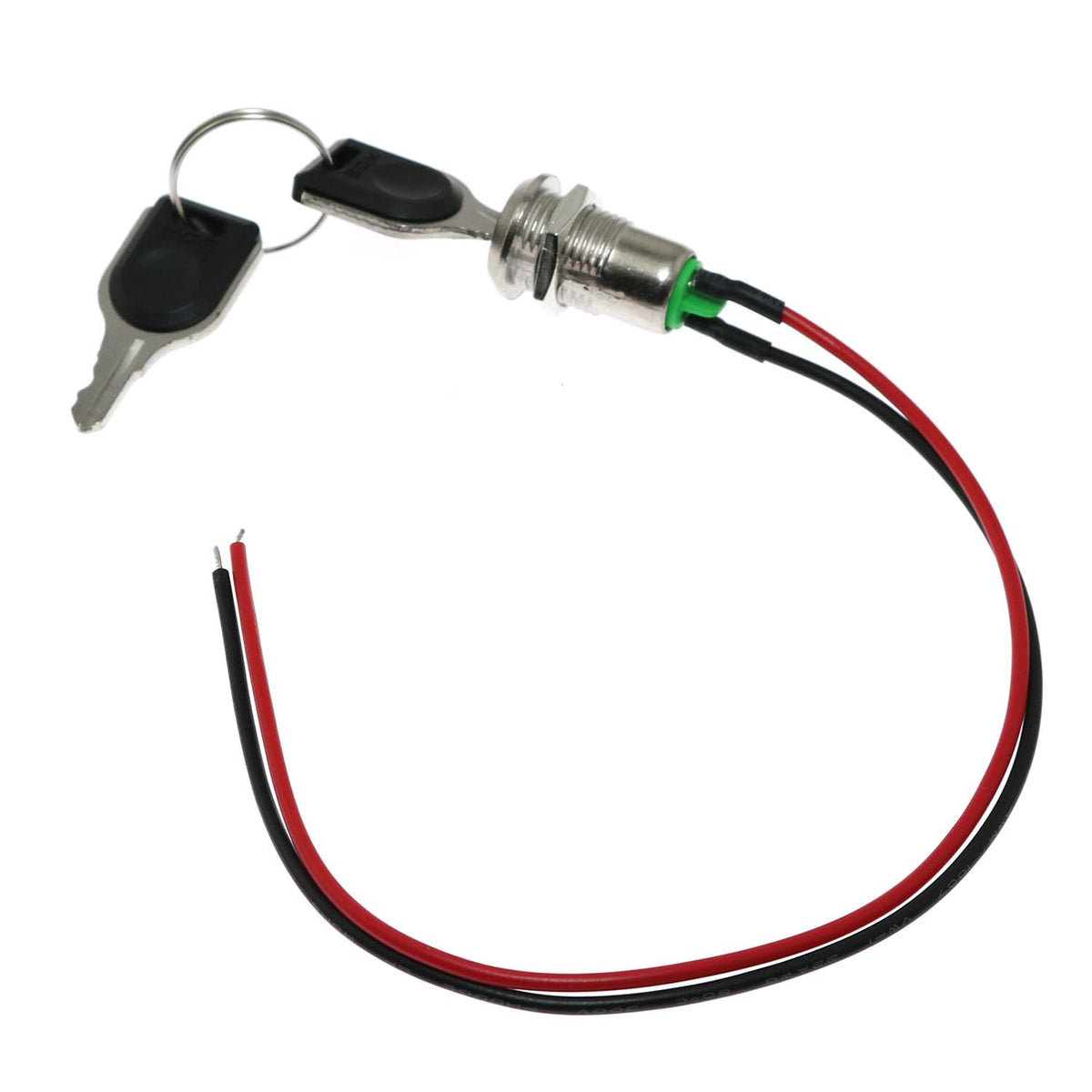 2PCS Metal Key Lock 12mm Pre Wired Rotary Self Locking Double Belt Line Two Gear V5363