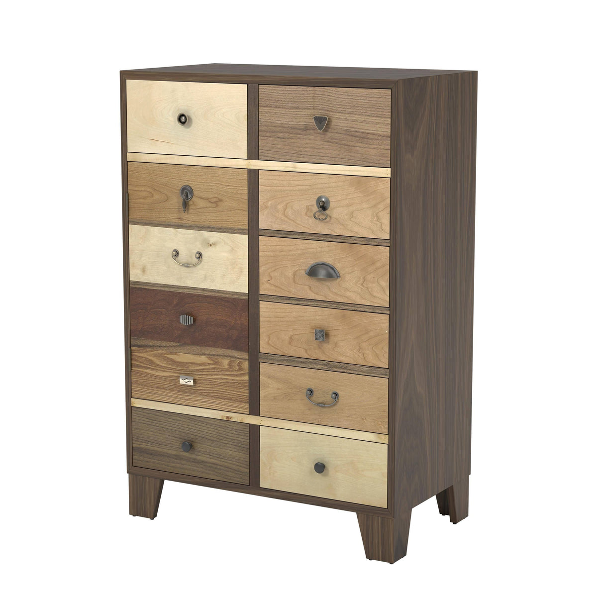 Rustic Walnut Solid Wood Chest Z29812