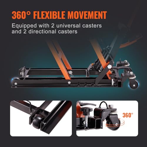 1500 LBS Hydraulic Scissor Motorcycle Jack Stand with 4 Wheels L9343