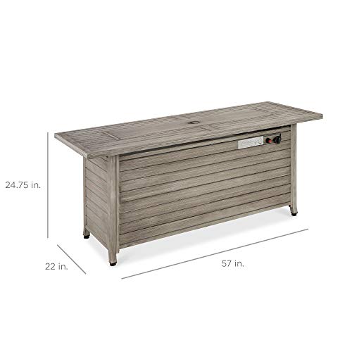 Gray Propane Gas Fire Pit Table N3101