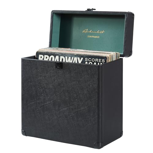 Vinyl Record Storage and Carrying Case, Holds 30 Albums D964929