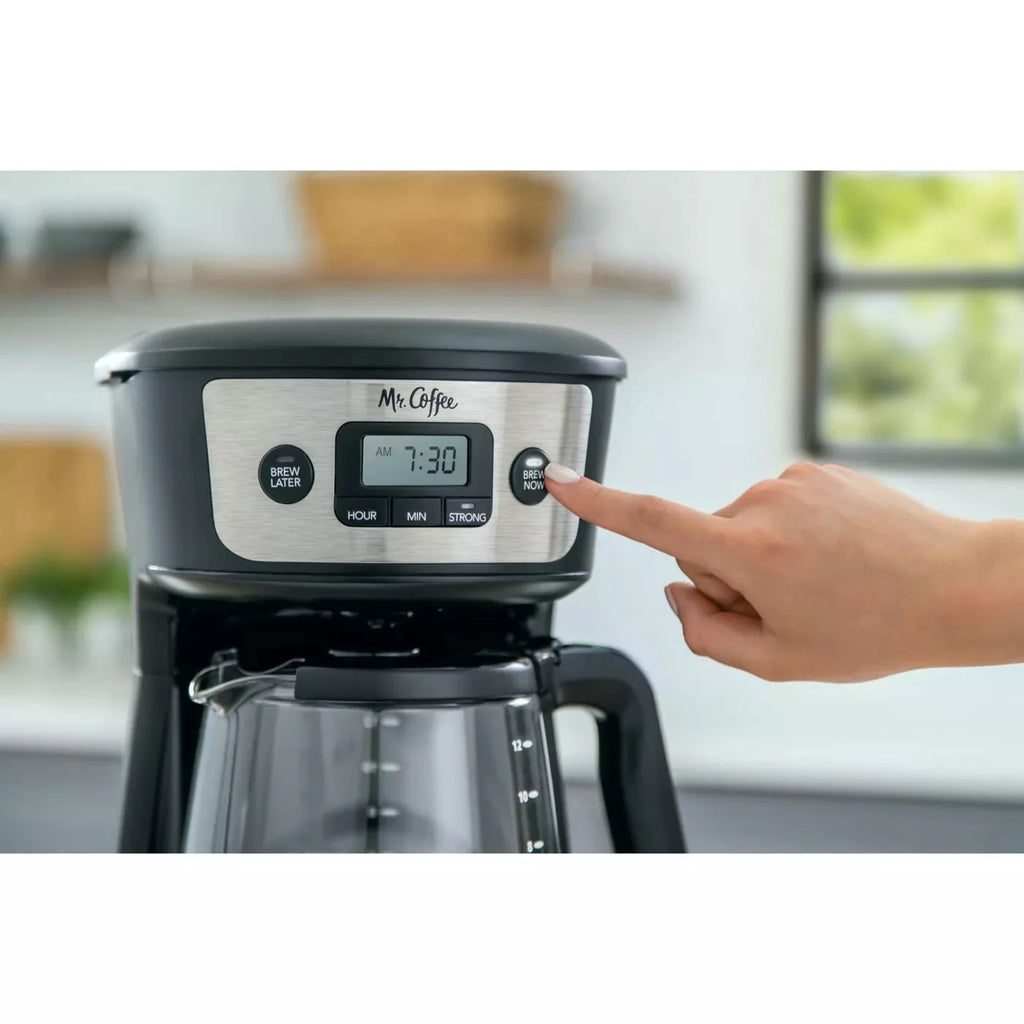 12-Cup Coffee Maker with Strong Brew Selector and Reusable Coffee Filter B8998