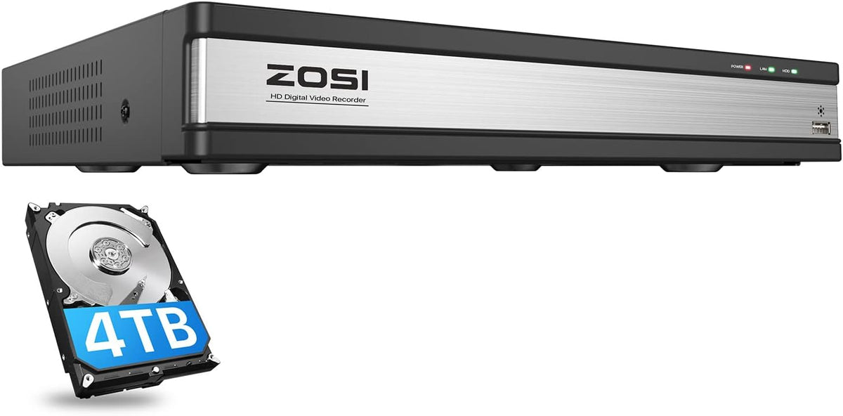 8 Channel 5MP CCTV DVR Recorder with 2TB Hard Drive B464058