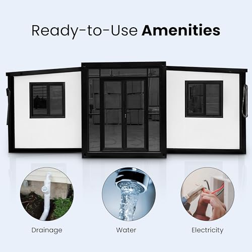 19x20ft Expandable Prefab Tiny House with Restroom F153