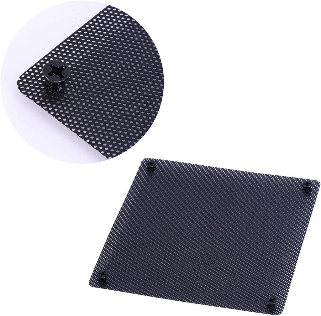 120 mm Black PVC Computer Fan Dust Filter 10 Packs U56866