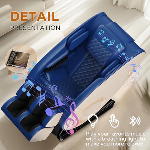 Black Zero Gravity Massage Chair Recliner with Heating Q97647