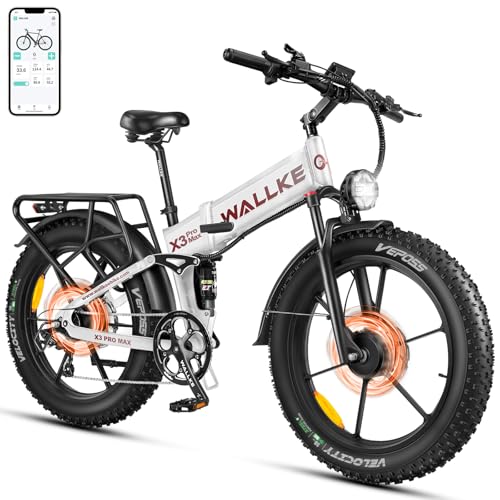 26" Fat Tire 48V 44Ah Battery Full Suspension Electric Mountain Bike N535