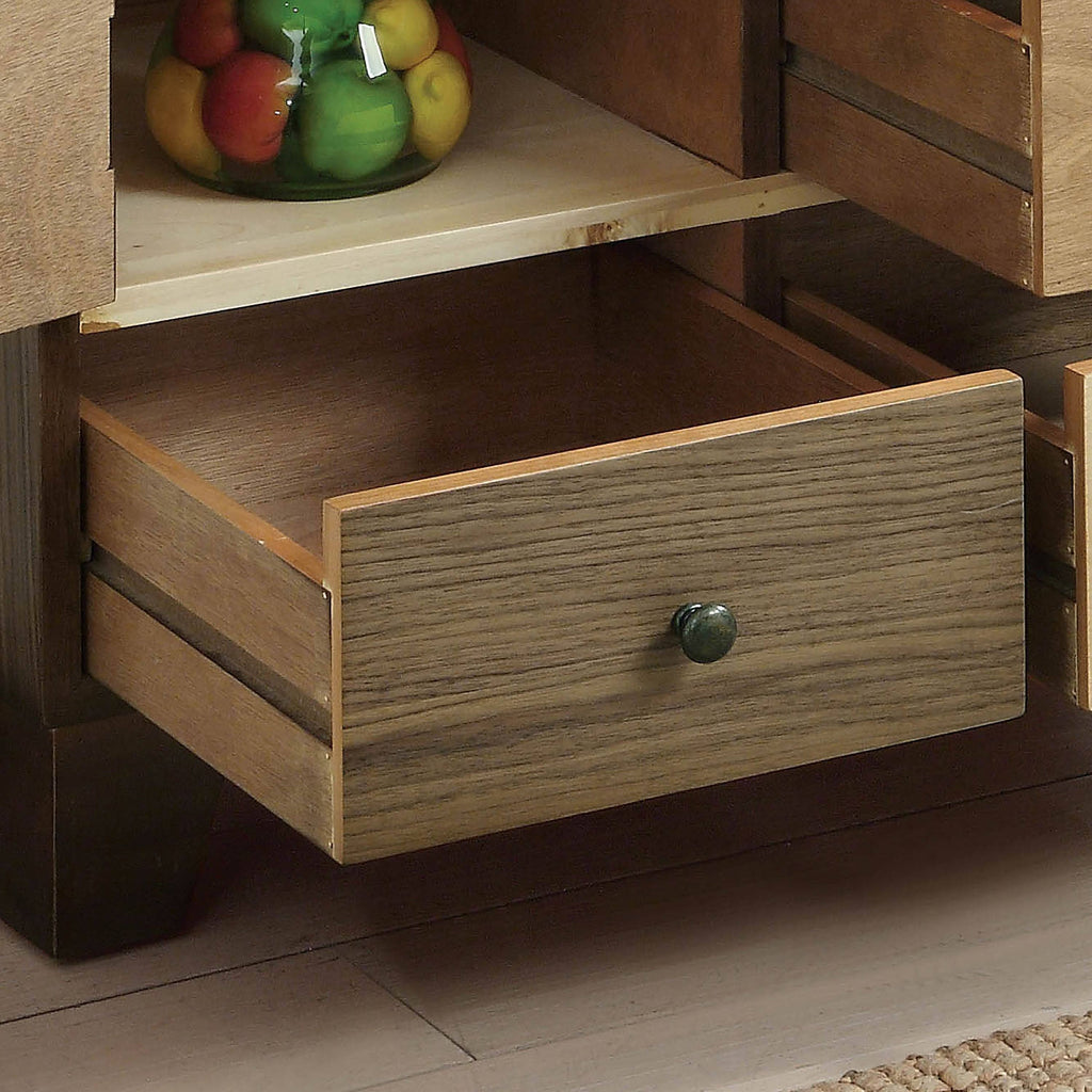 Rustic Walnut Solid Wood Chest Z29812
