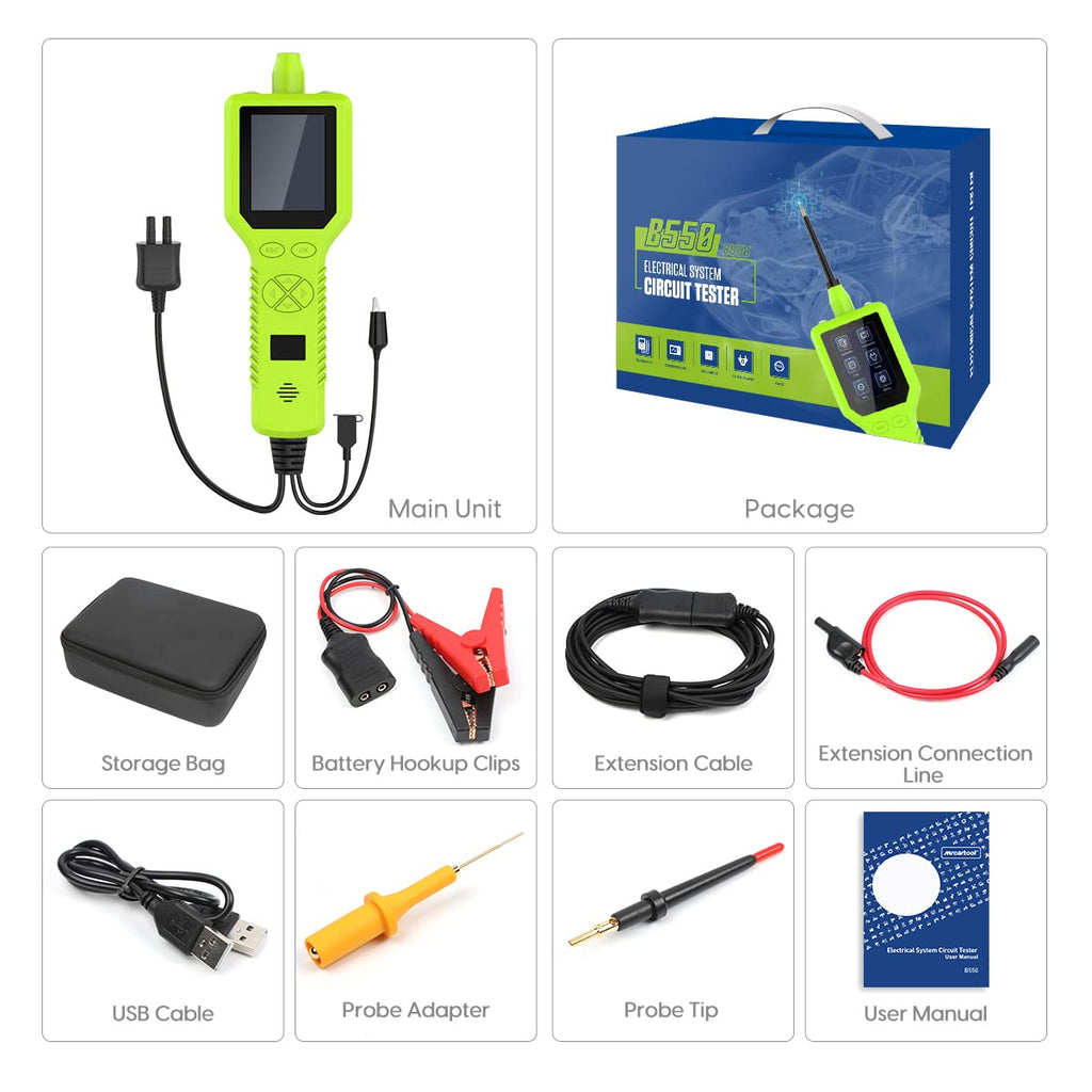 9-30v Automotive Circuit Tester 12v 24v Power Probe Test Tool S44053
