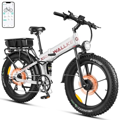 26" Fat Tire 48V 44Ah Battery Full Suspension Electric Mountain Bike N535