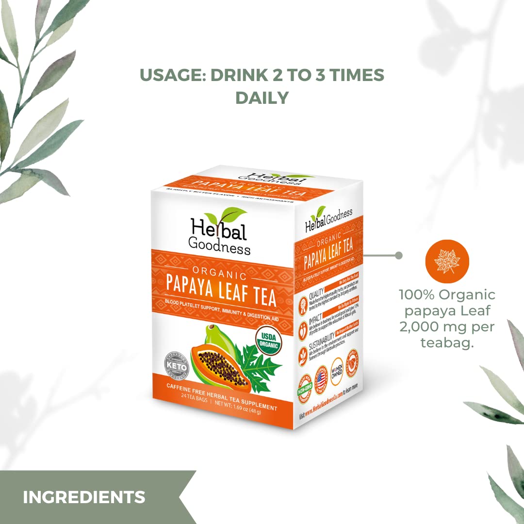 Organic Papaya Leaf Extract Tea 24bags X240