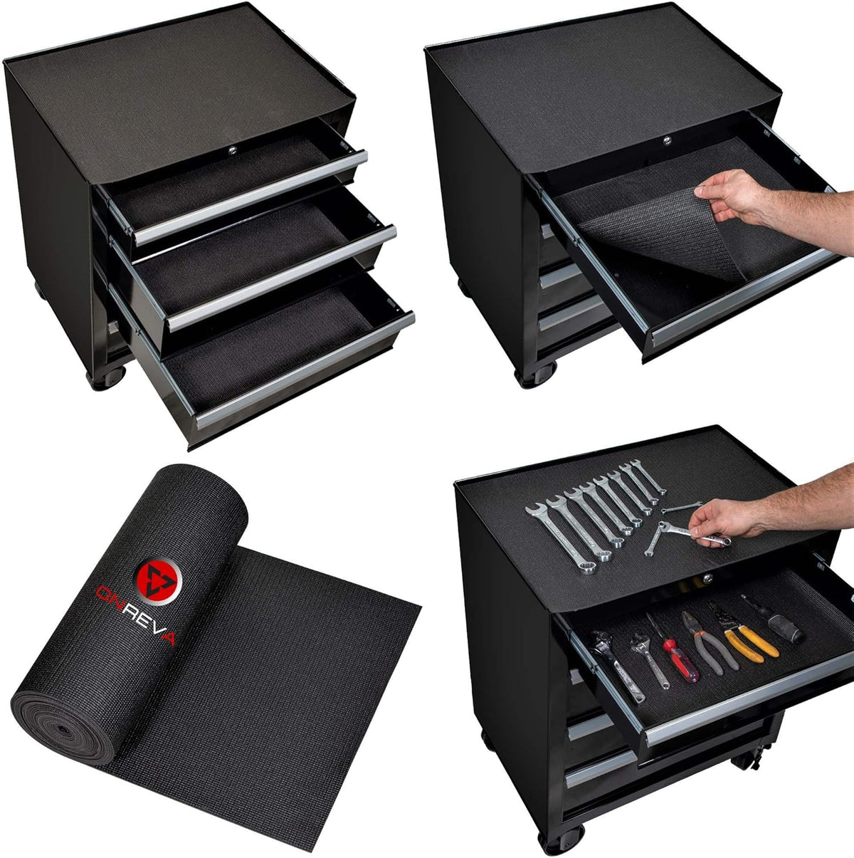 Tool Box Liner 24 Inch x 24 Ft 4mm Heavy Duty Nonslip Rubber Mat B2957