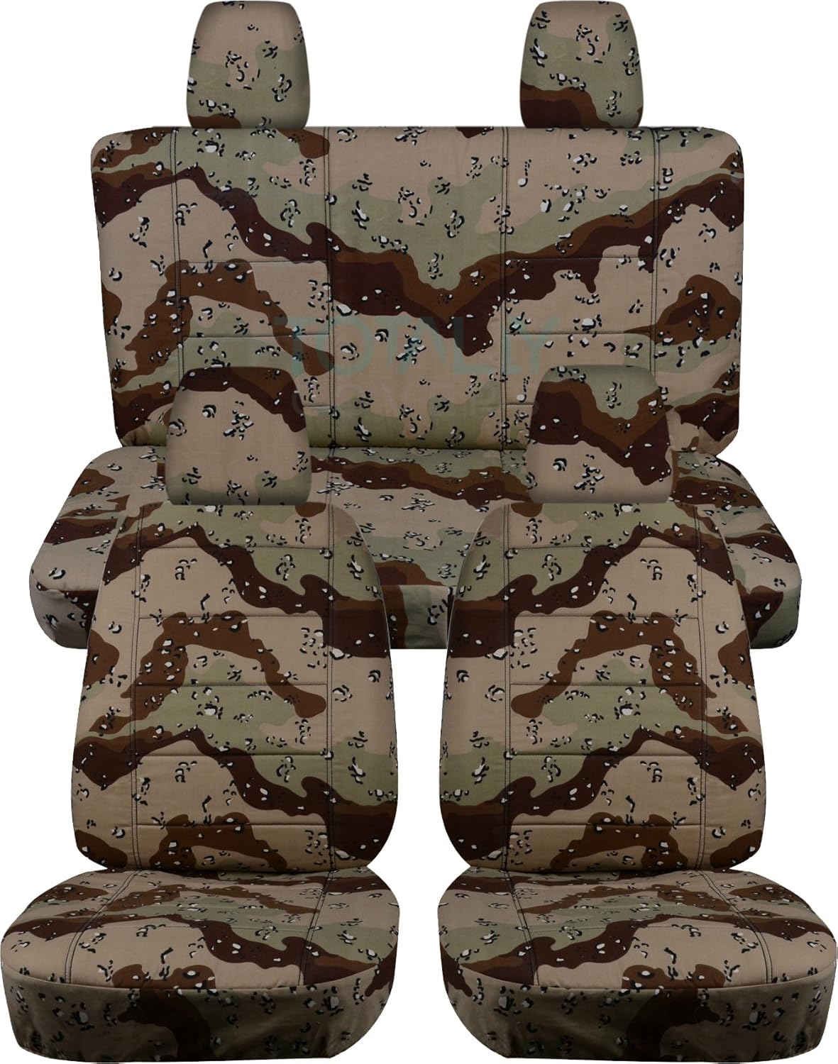 Camouflage Seat Covers Full Set Front & Rear P596