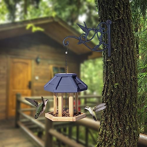 Cast Iron Hanging Plant Bracket, Dark Brown B9732