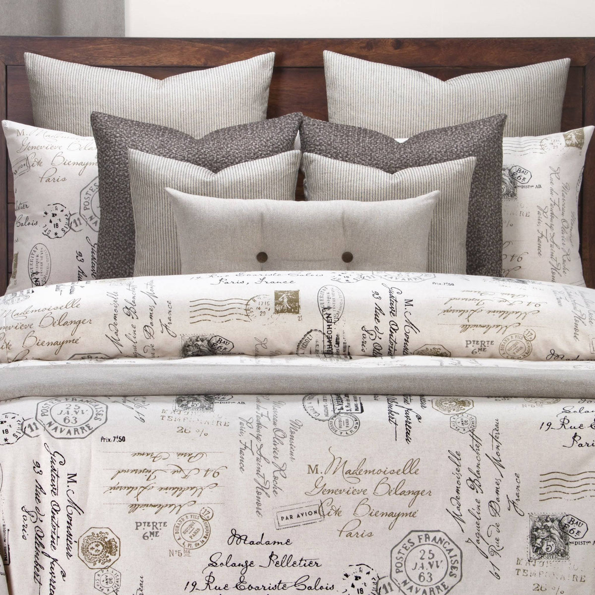 Linen Duvet Cover Set California King X1158